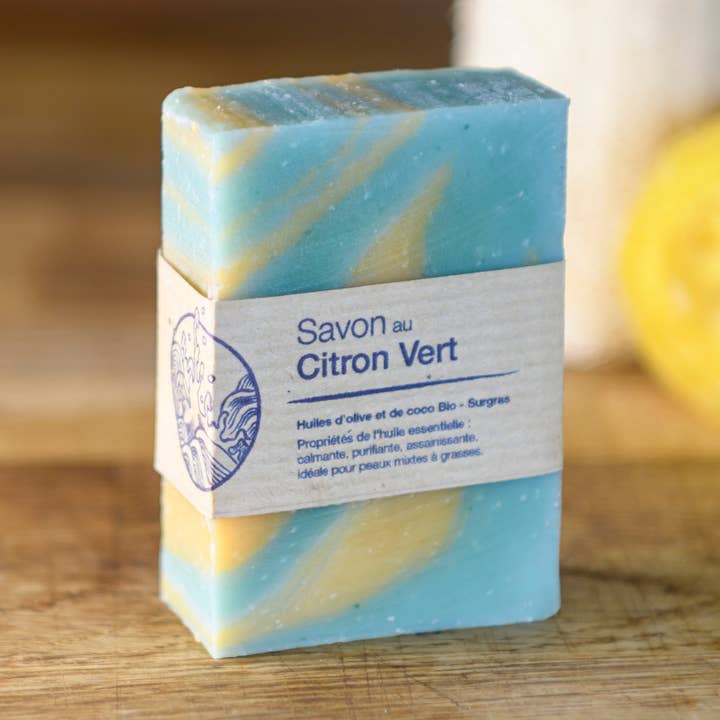 Lime soap for wholesale by Savonnerie de la Buèges