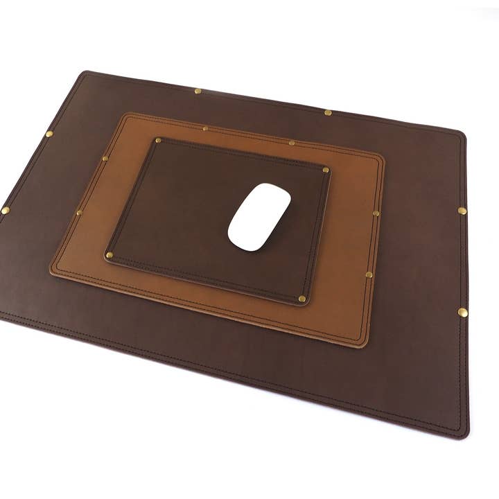 Marlondo Leather Desk Pad in Black, Brown, Tobacco - S & L for wholesale by Marlondo Leather Co
