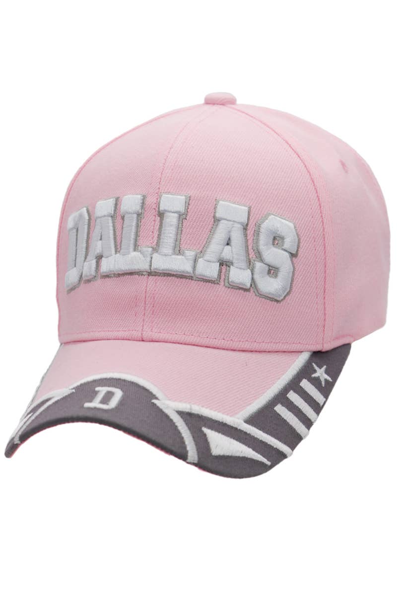 Cap Zone - Wholesale Baseball Cap - Unisex - Dallas Logo Embroidered Twill Acrylic Baseball Cap12