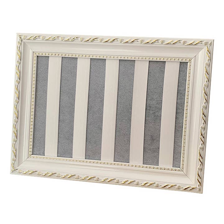 White Wood Hair Clip Displays Frame W1327 for wholesale on Faire0