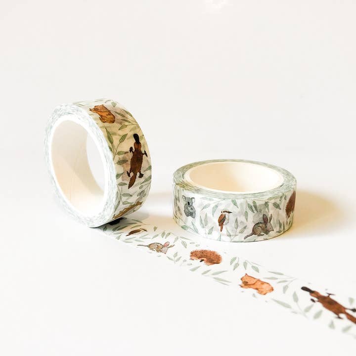 Gumtree Animals Washi Tape for wholesale by The Wattle Studio