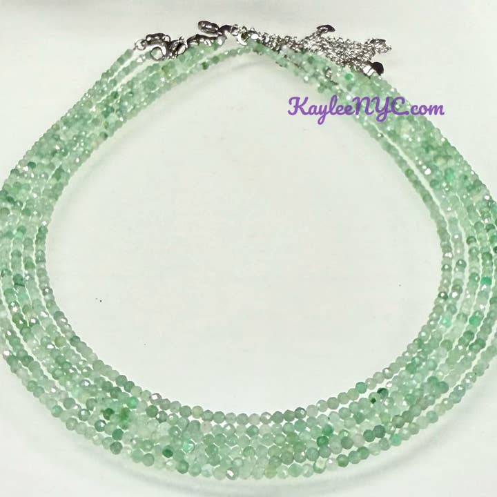 2mm Natural Burma Jade Jadeite Necklaces Crystals Healing for wholesale by KayleeNYC