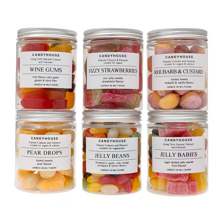 Candyhouse Ltd – wholesale Boiled sweets – Pear Drops Hard Boiled Sweets in Jam Jar