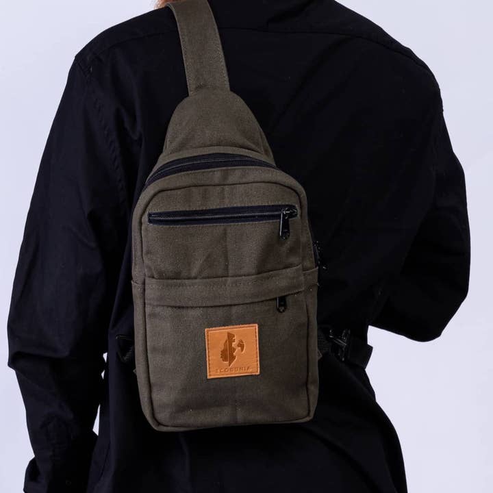 Ecodunia - Wholesale Crossbody Bag - Unisex - Large Canvas Crossbody Sling Bags | Umoja13