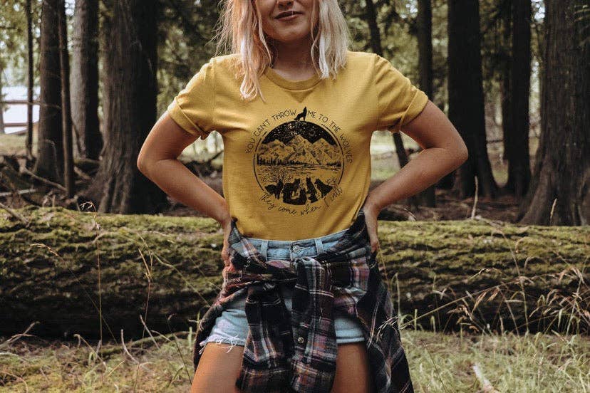 Simple Tymes - Wholesale Screen Printed T-Shirt - Women's - Wolves Printed Tee