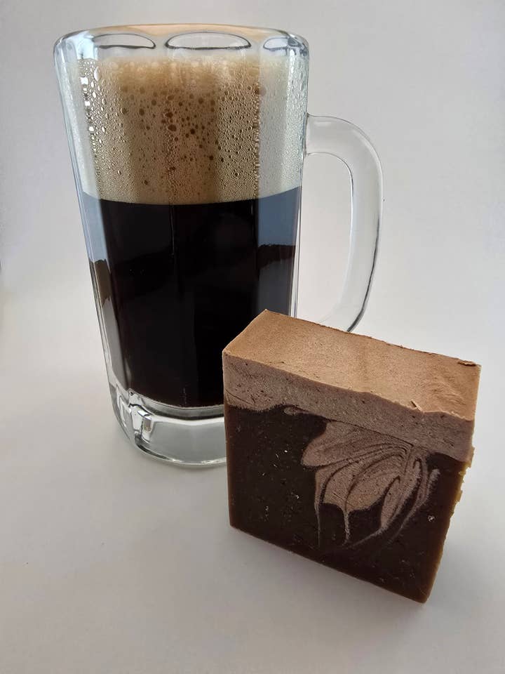 Oatmeal Stout Soap for wholesale by Lighthearted Soap, LLC