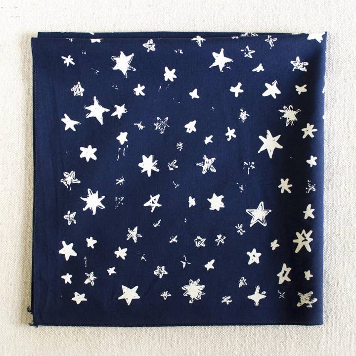 Navy Star Field Bandana for wholesale by Abracadana