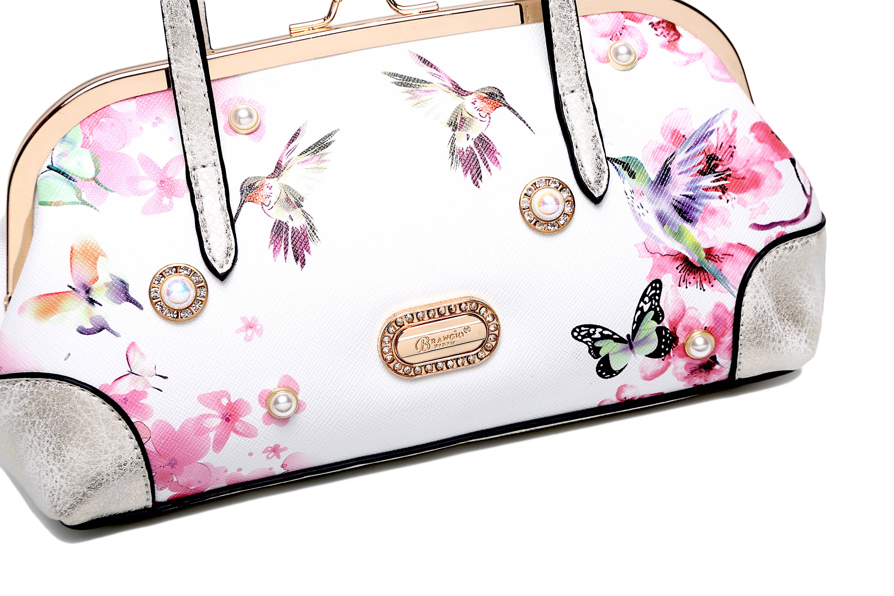 Brangio (Italy) Company Inc. - Wholesale Crossbody Bag - Women's - Brangio Italy Floral & Hummingbird Crossbody Bag4