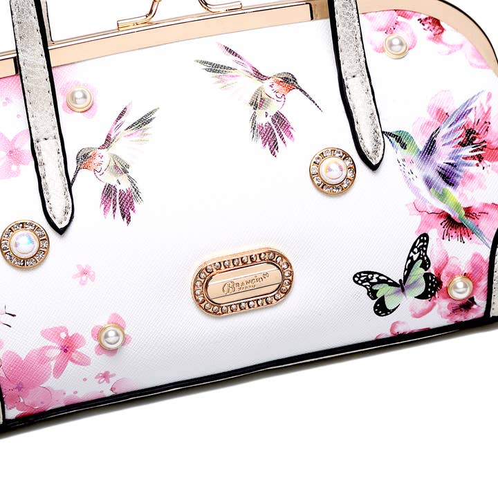 Brangio (Italy) Company Inc. - Wholesale Crossbody Bag - Women's - Brangio Italy Floral & Hummingbird Crossbody Bag4
