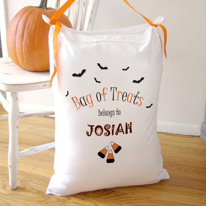 Personalized Halloween Pillowcase Bag of Tricks | Multiple Designs for wholesale by Monogramonline Inc.
