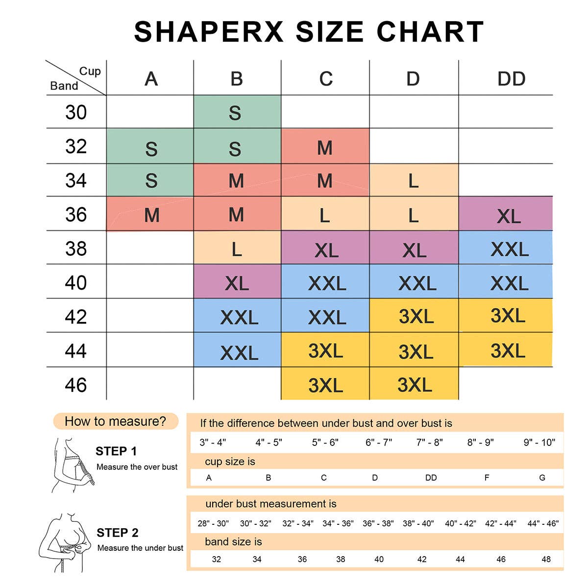 ShaperX Shapewear - Wholesale Bra - Women's - SHAPERX Seamless Lightly Lined Wireless Bra6