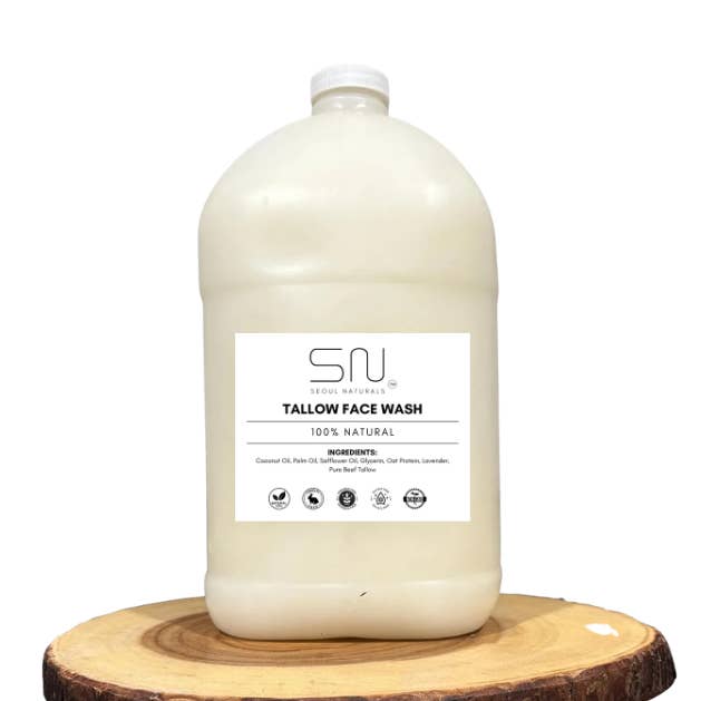 Tallow Face Wash- 1gal or 1/2gal - Wholesale for wholesale by Seoul Naturals