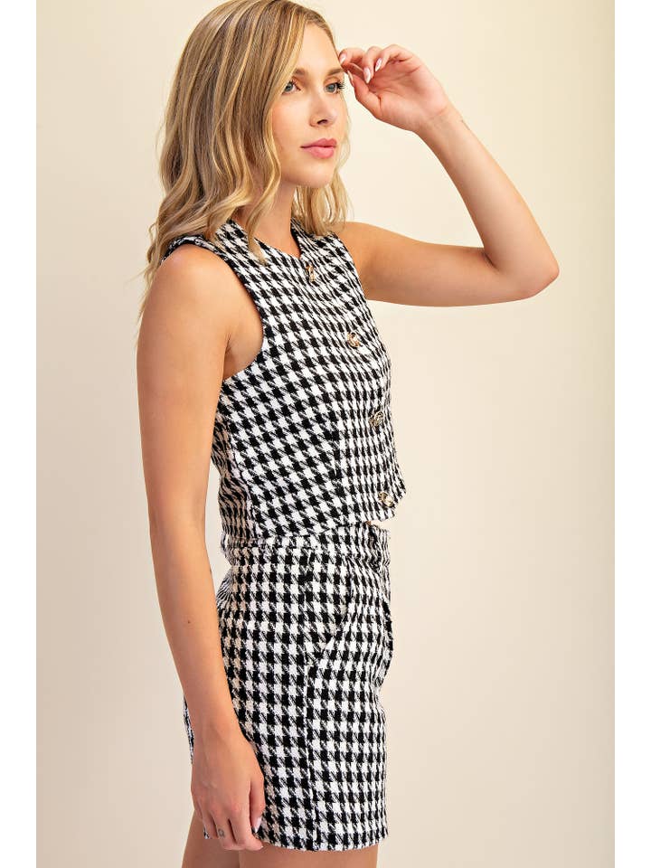 Glam - Wholesale Coat - Women's - Round Neck Button Waist Coat5