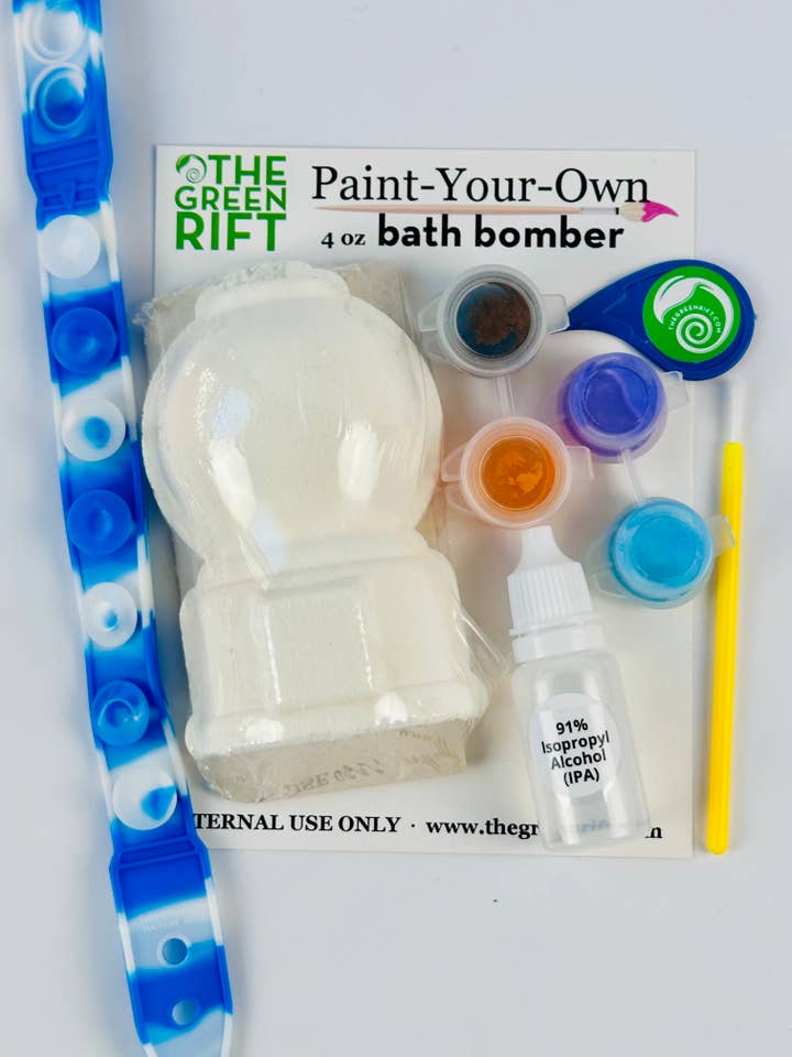 Gumball Bath Bomb Paint-Your-Own Set for wholesale by The Green Rift