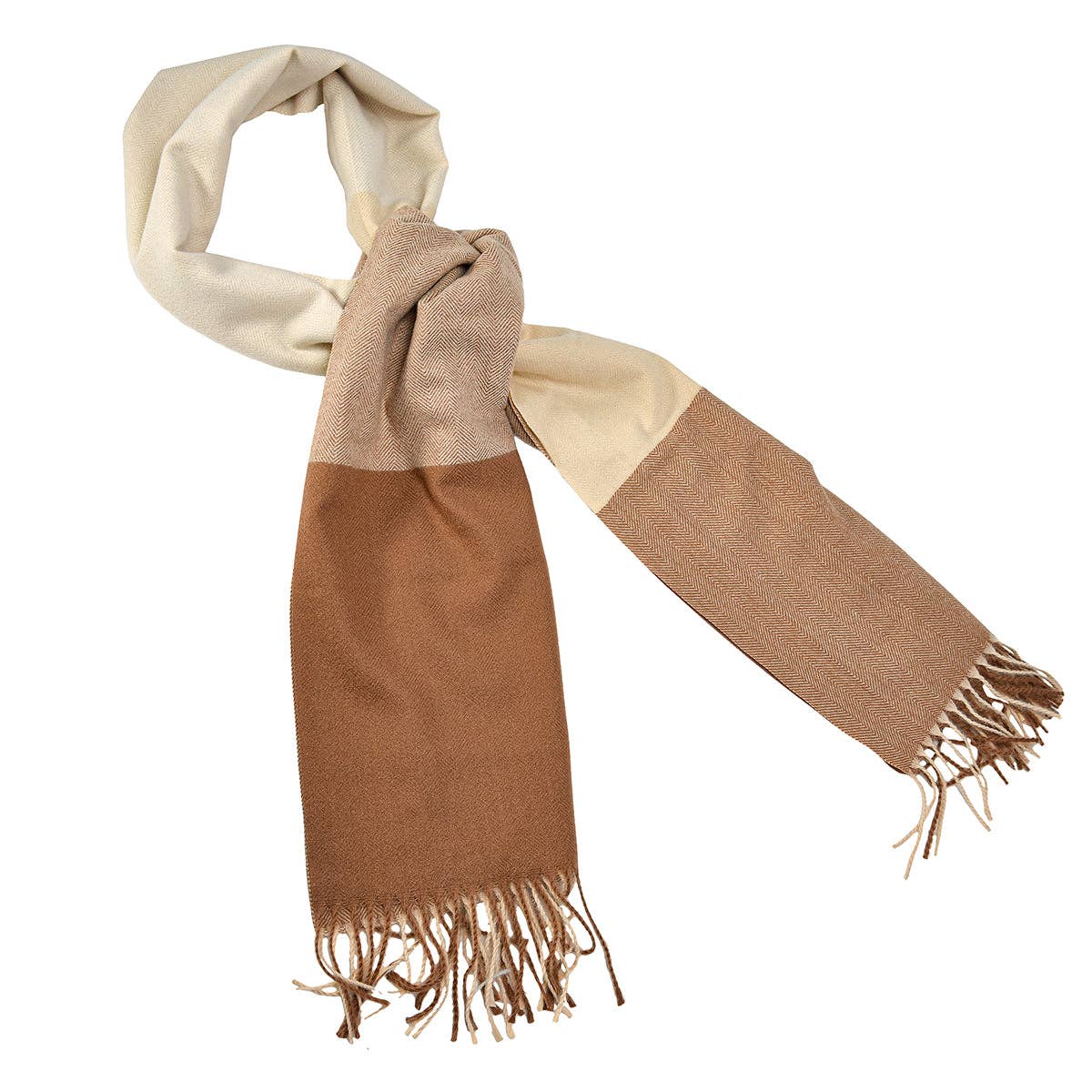 BNB Crafts Inc. - Wholesale Scarf - Women's - Oversized Three Tone Scarf0