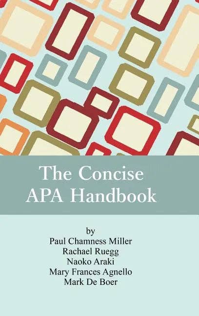 Books by splitShops - Wholesale Reference - The Concise APA Handbook - Hardcover0