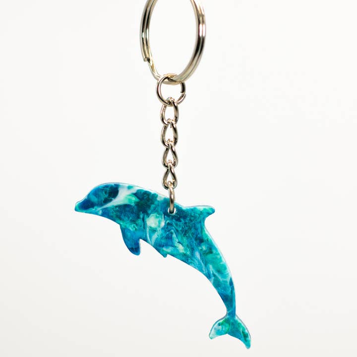 Dolphin Keyring | Recycled Ocean Plastic | Eco-Friendly for wholesale by Brothers Make