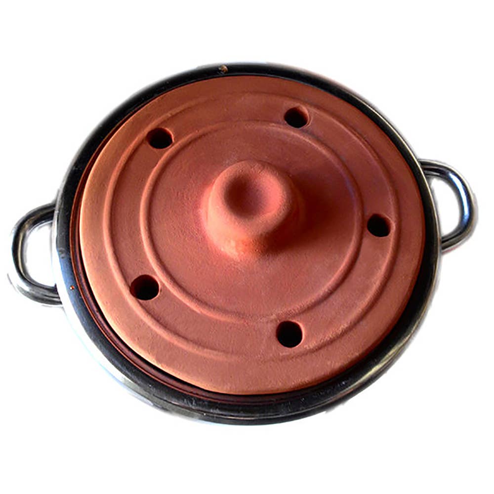 Hakan - Vendita all'ingrosso Utensile/attrezzo da cucina - Coperchio Dolma in terracotta fatto a mano, coperchio arrotolato in foglia d'uva8