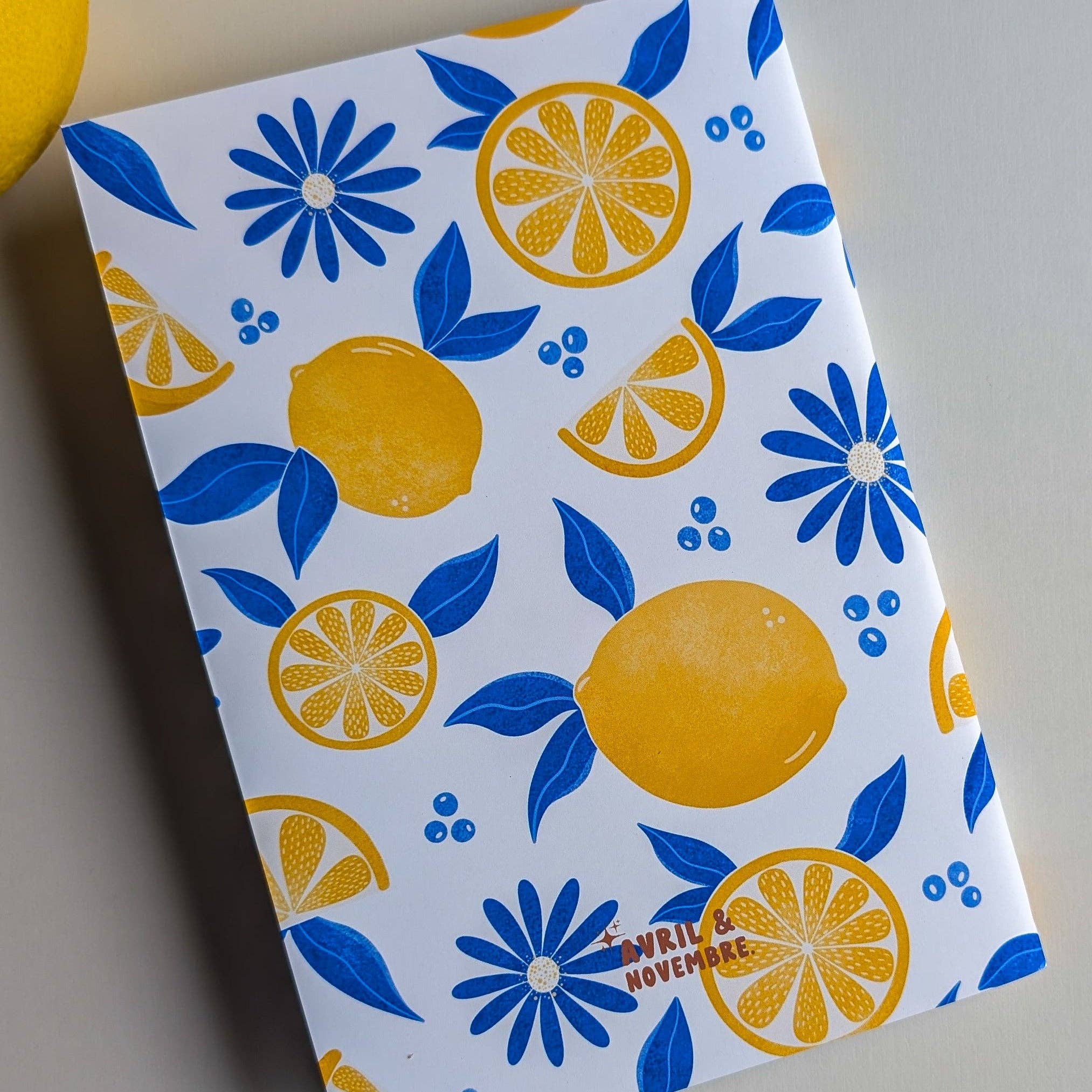 Avril & Novembre - Wholesale Notebook - A5 Notebook - Staple Binding - Lemons3