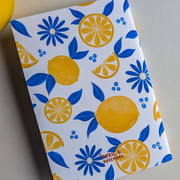 Avril & Novembre - Wholesale Notebook - A5 Notebook - Staple Binding - Lemons3
