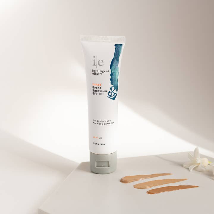 Tinted Broad Spectrum SPF 30 - natural for wholesale by Intelligent Elixirs