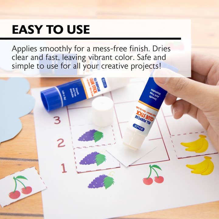 BAZIC Products - Vente Colles - Bâton de colle Premium 0,28 oz (8 g) (4/paquet)3