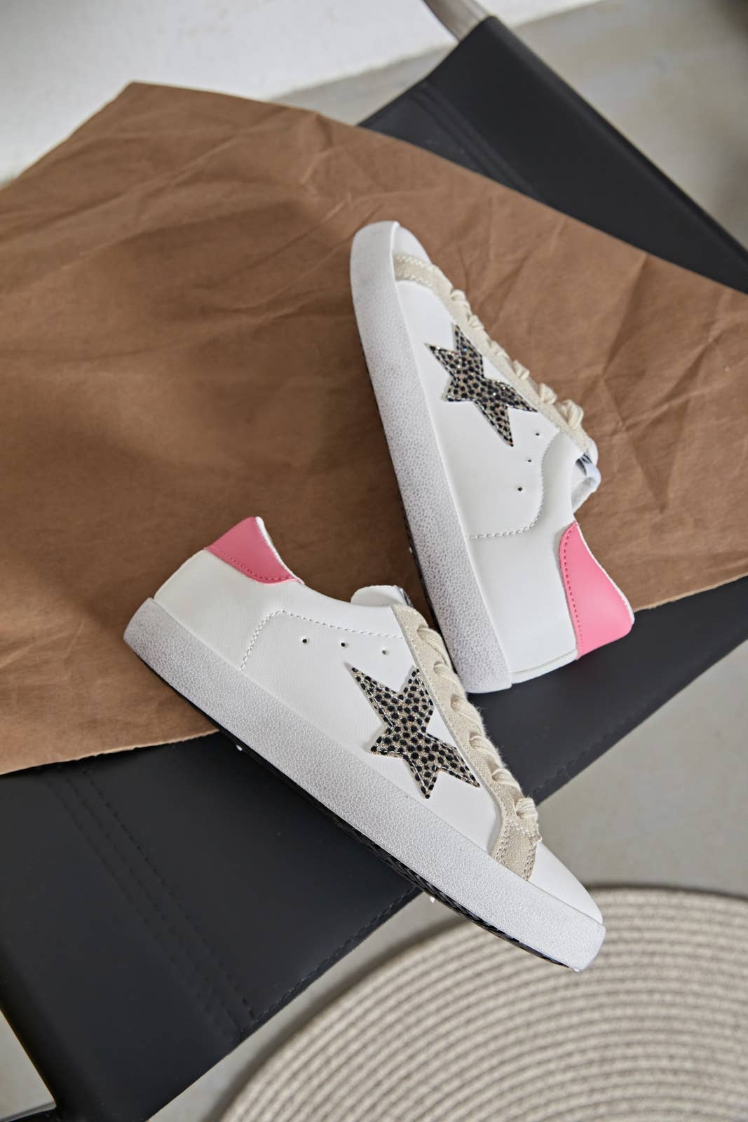 Fuchsia lace-up sneakers - Stacy for wholesale on Faire