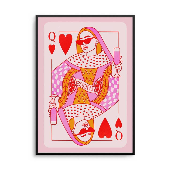 Queen Of Hearts-tryck för wholesale av D'LUXE PRINTS