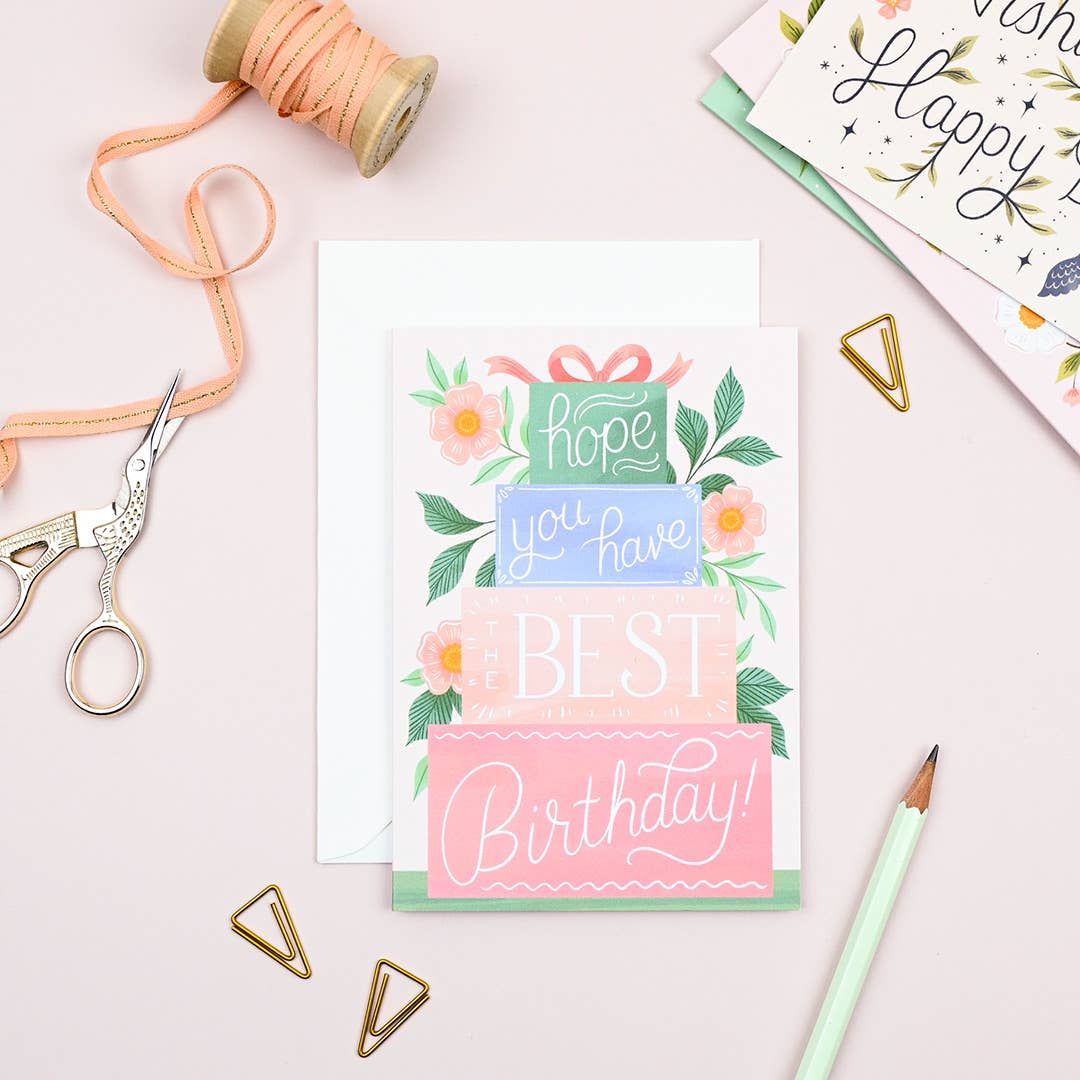 Ricicle Cards - Wholesale Birthday Card - Birthday Card – Presents Pastel Female Design2