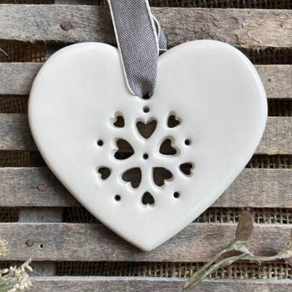 Handmade Ceramic - Cut Out Heart for wholesale by Jamali-Annay Designs