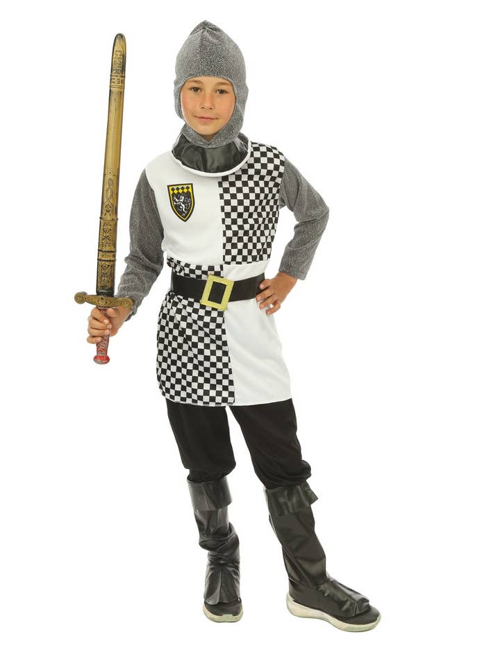 Costume Chevalier - Enfant - Gris - 10/12 Ans pour la vente par P'tit Clown