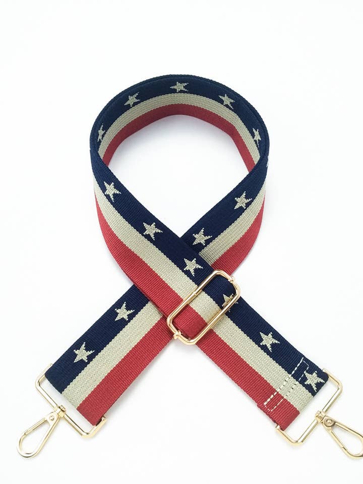 TG10193 American Flag Adjustable Guitar Strap for wholesale by MiMi Wholesale