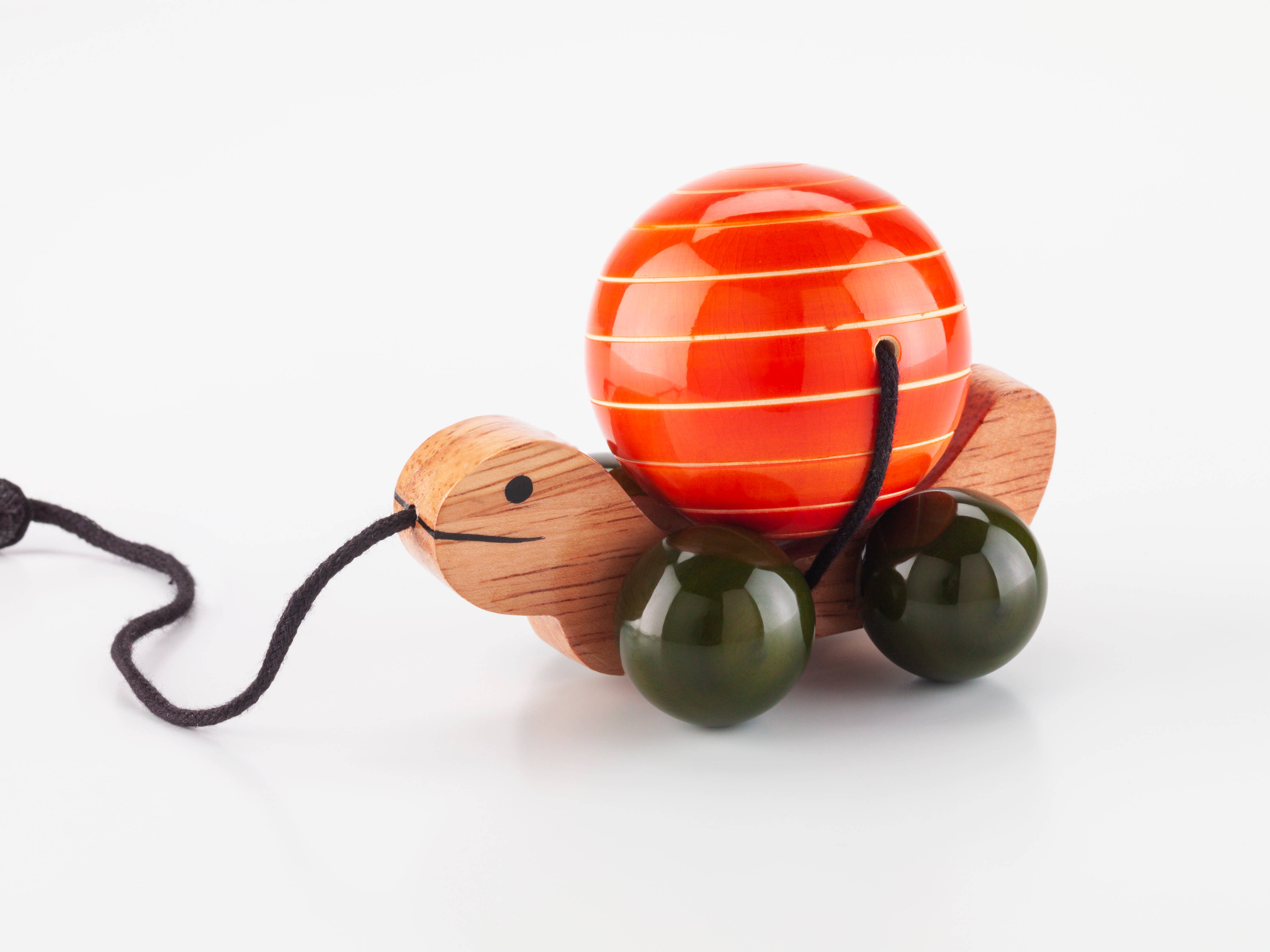 Brown Turtle pull toy for wholesale on Faire3