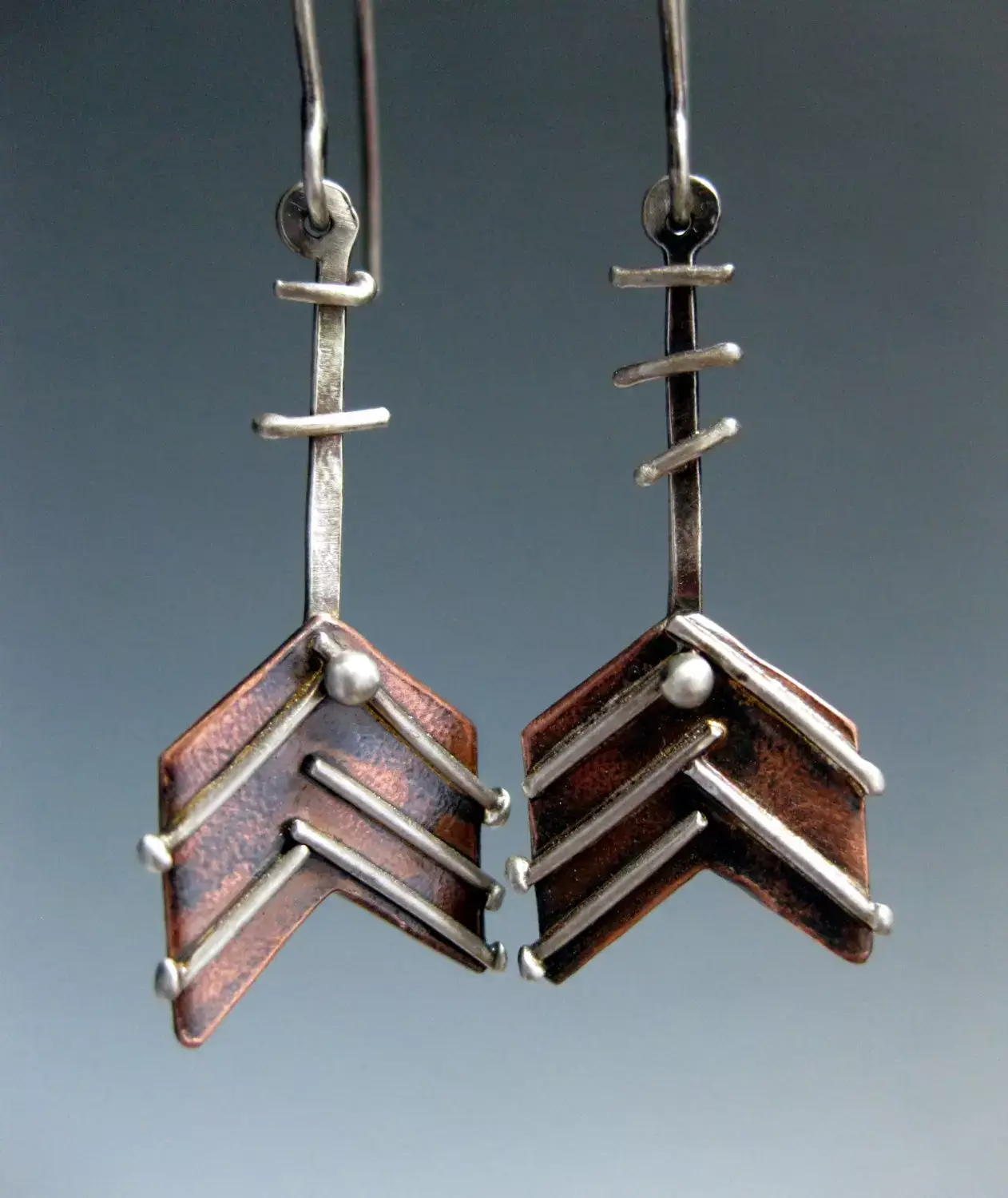 JL Merrill Metalworks - Wholesale Dangle Earrings - Feather Arrow Earrings5