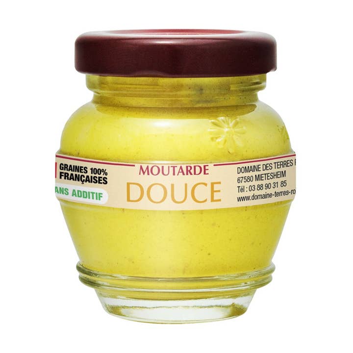 Mild Mustard French seeds without additives 55 g for wholesale by DOMAINE DES TERRES ROUGES