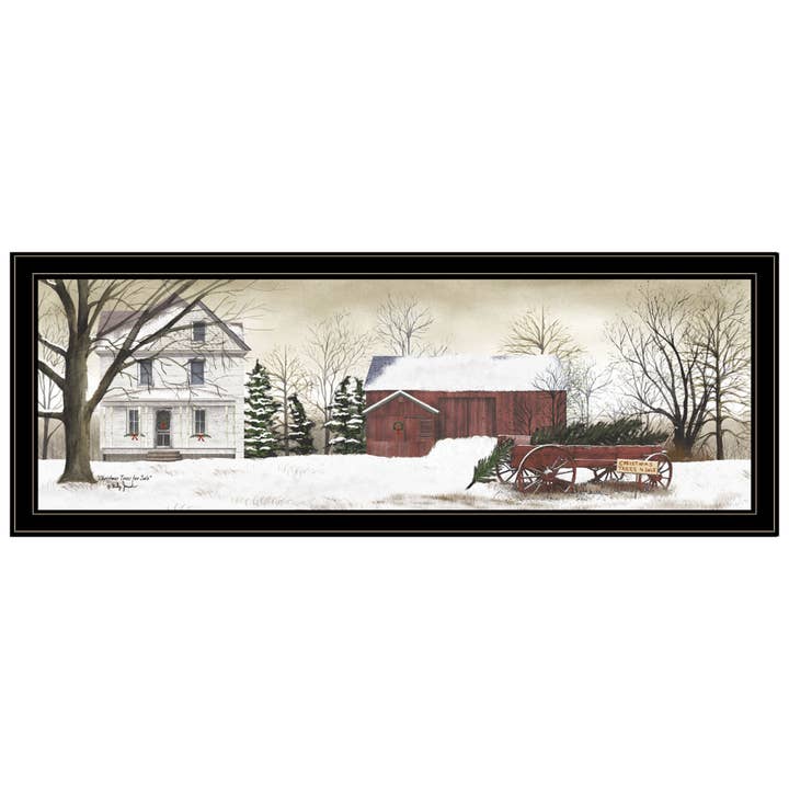 "Christmas Trees for Sale" by Billy Jacobs Framed Wall Art for wholesale by Trendy Decor 4U