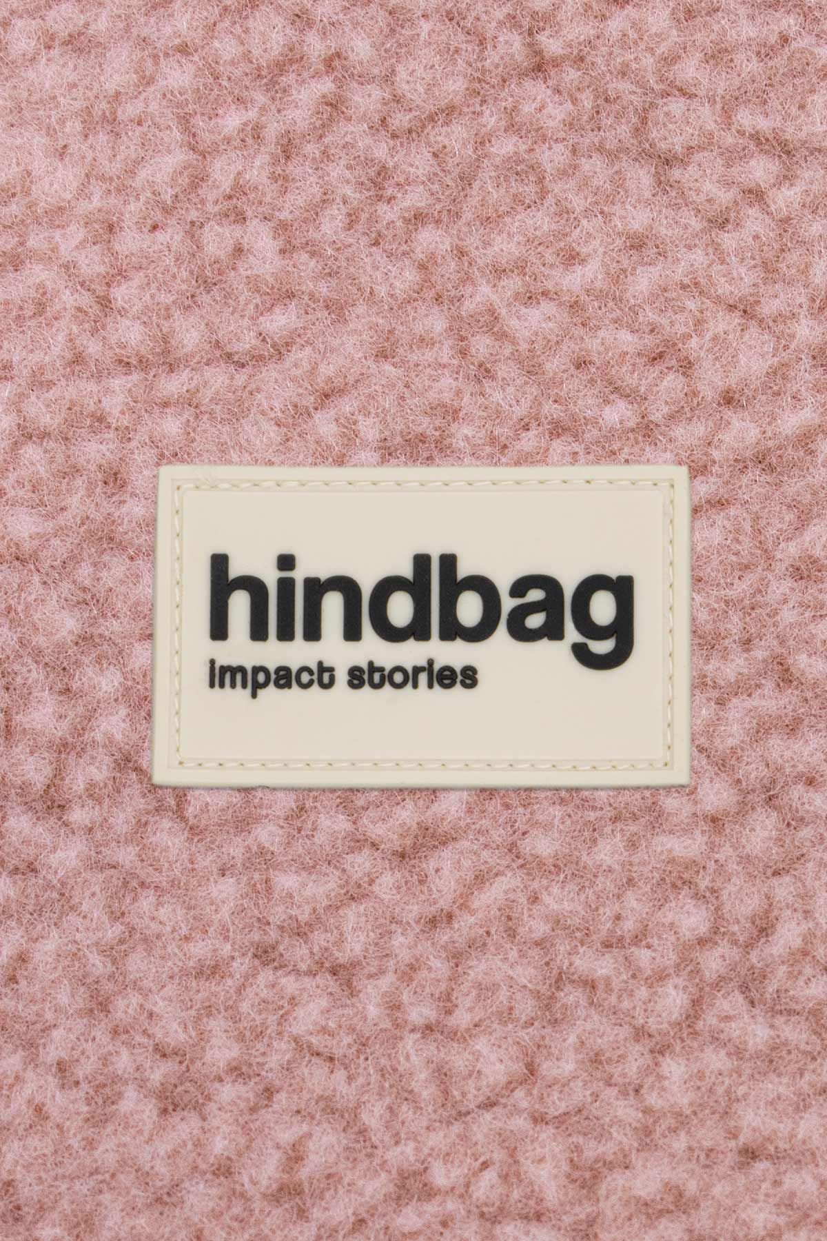 Hindbag – bolsa tiracolo - Mulher por atacado – Saco Margault Teddy Rosa Pó1