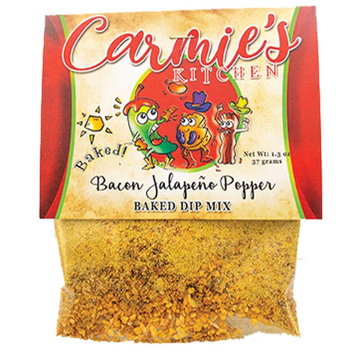 Carmie's Kitchen - Wholesale Dip - Baked Bacon Jalapeno Popper Dip Mix