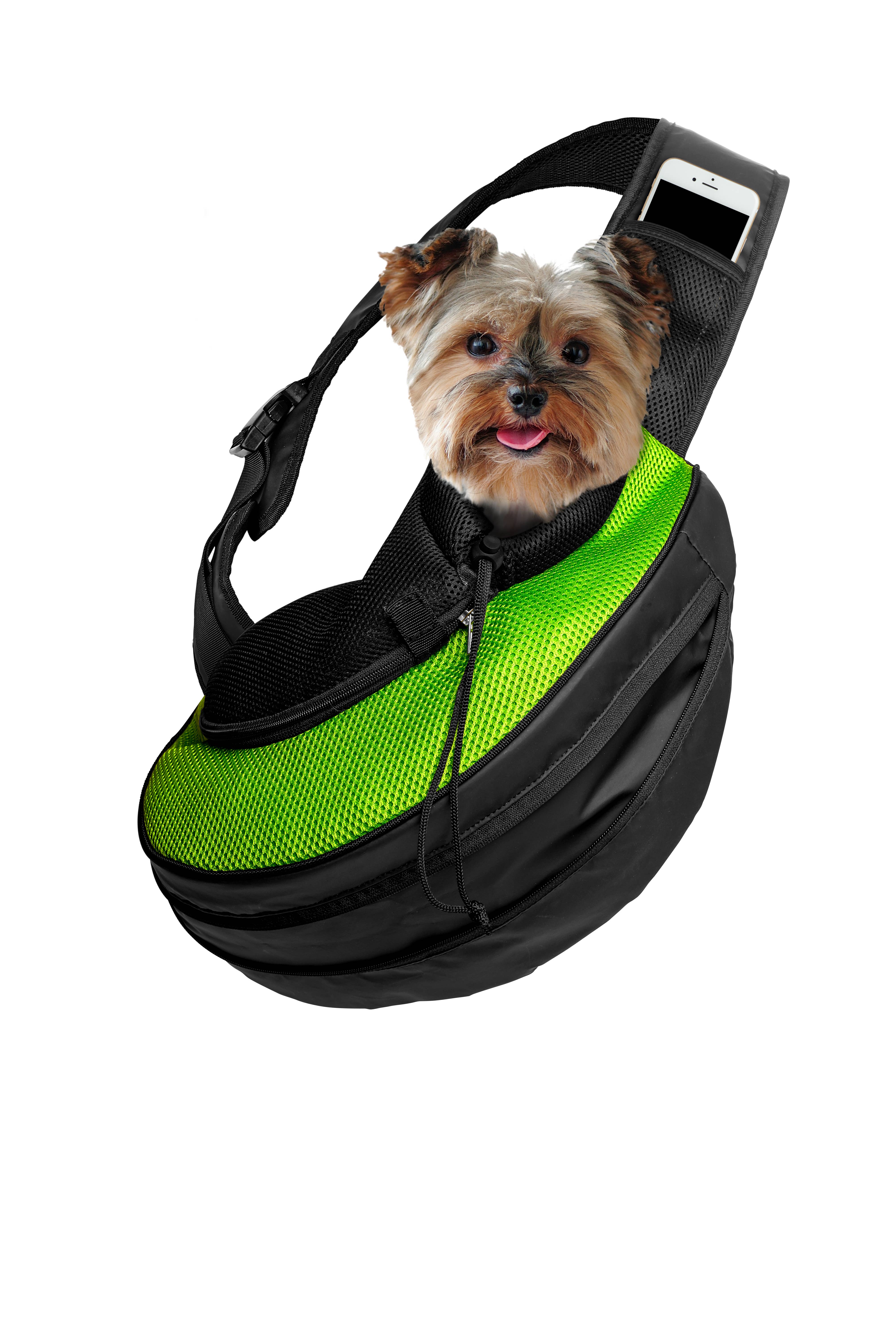Katziela - Wholesale Pet Carrier - Cat/Dog - Pet Carrier Expandable Sling For Small Dogs And Cats Green1