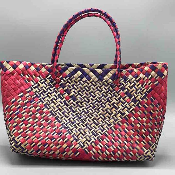 The Niger Bend - Vente Tote bag – femme - Sac fourre-tout en paille de Pandan tissé à la main7