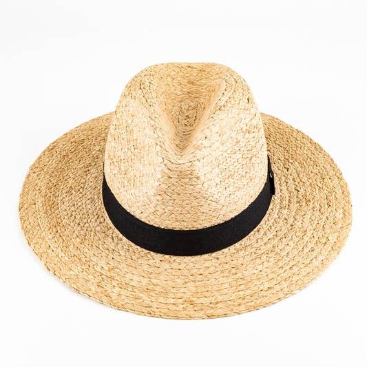 NATURAL Straw Panama Hat for wholesale on Faire