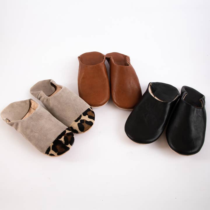 woolsouk ( We handle U.S. import procedures for you ) - Wholesale Slippers – Women's - Moroccan Babouche Slippers Handmade from Organic Leather3
