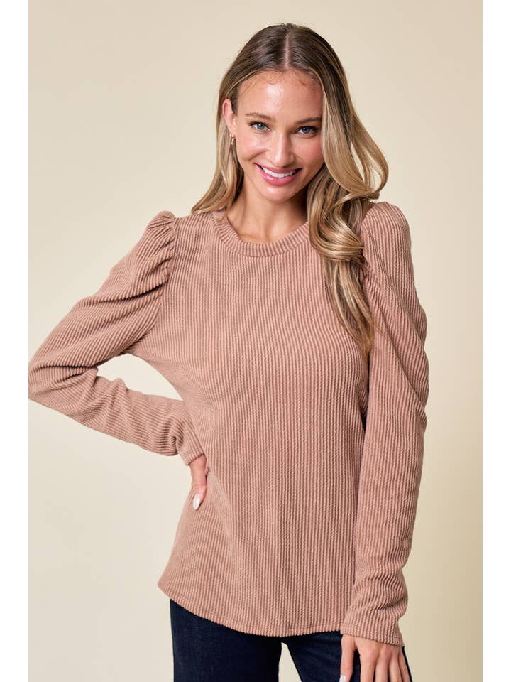 lovely melody - Wholesale Knit Top - Women's - LMT4604-Cece Solid Long Sleeve Top10