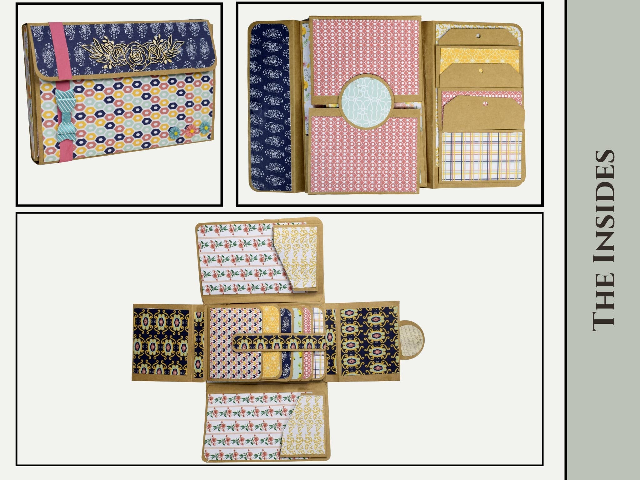 CrafTreat - Vente Scrapbooks - Lot de 2 modèles de scrapbooking à trois volets CrafTreat4