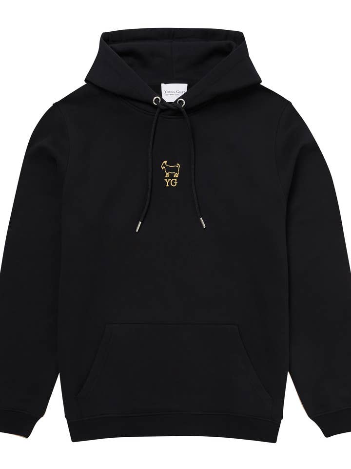 YG Original Hoodie - Black/Gold for wholesale by Young Goat