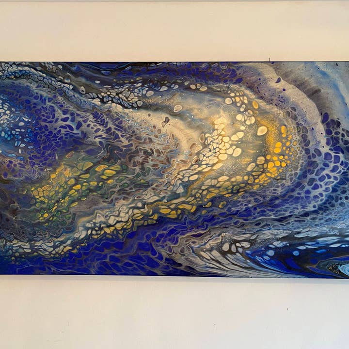 Sea of Pearls (100cm x 50cm) Acrylic Abstract Paintings for wholesale by Jays Acrylics