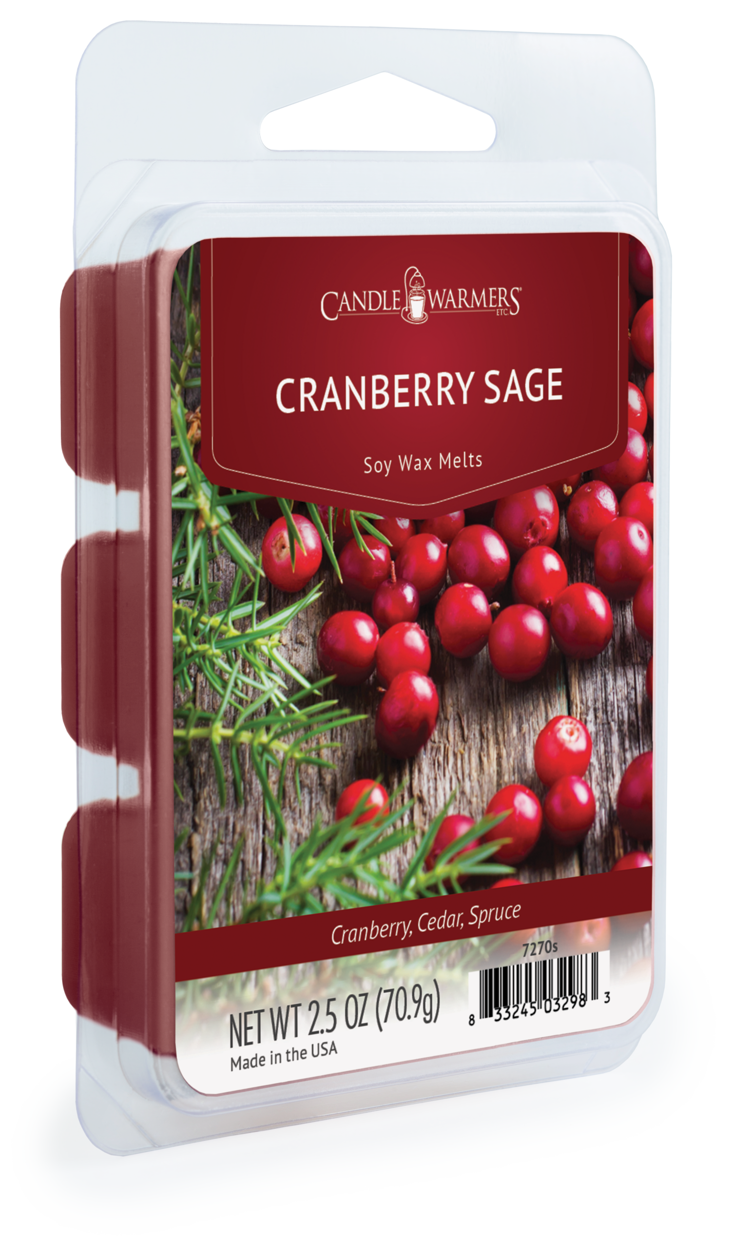 Candle Warmers Etc. Duftlampen & Kerzen - Vendita all'ingrosso Cialde di cera - CANDLE WARMERS® Cera Profumata CRANBERRY SAGE 70g0