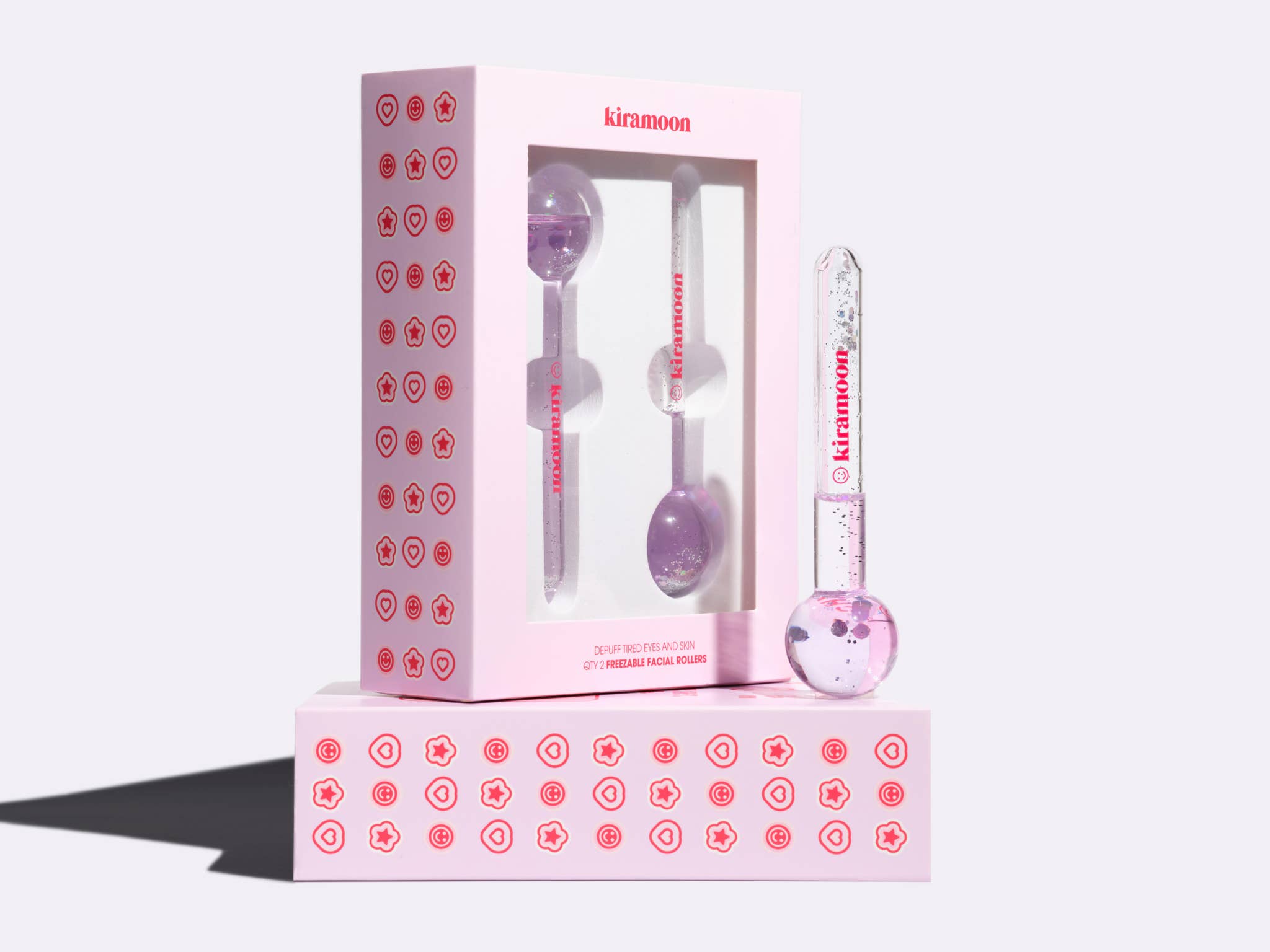 Kiramoon - Wholesale Face/Beauty Roller - Moon Globes Glittery Facial Ice Rollers