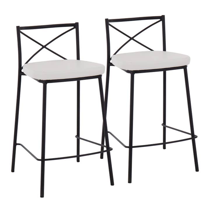LumiSource and Grandview Gallery - Wholesale Stool - Modern Charlotte Counter Stool - Set of 2