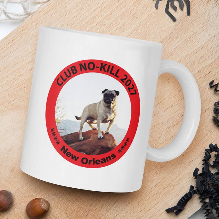 Vinny the Pug Coffee Mugs for wholesale by Pugona Rock Coffee Mugs